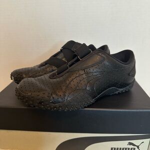 Puma Women’s Black Slip-On Perforated Sneakers size 5.5B, preloved